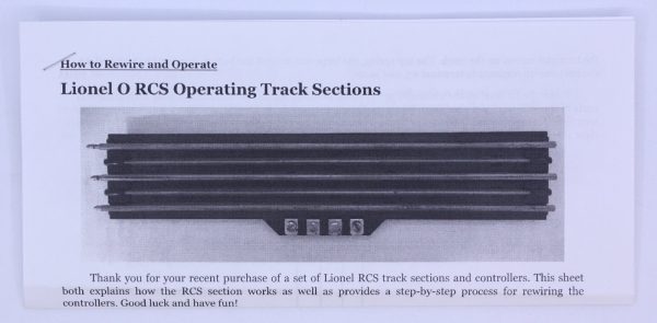 Lionel 1019-20 O27 RCS Gauge Operating Track Set  (Box of 3) Discount - Image 2