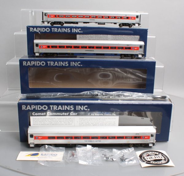 Rapido Trains 128505 HO Comet Commuter Car Set: #6260, #6266, #6203 Fashion