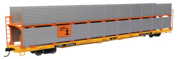 Walthers 910-8116 HO ICG 89  Flatcar w  Bi-Level Shielded Auto Rack RTR #965654 on Sale