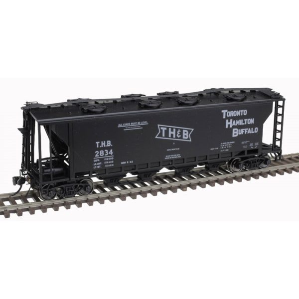 Atlas 20007170 HO Toronto, Hamilton & Buffalo Slab Side Covered Hopper #2841 Online now