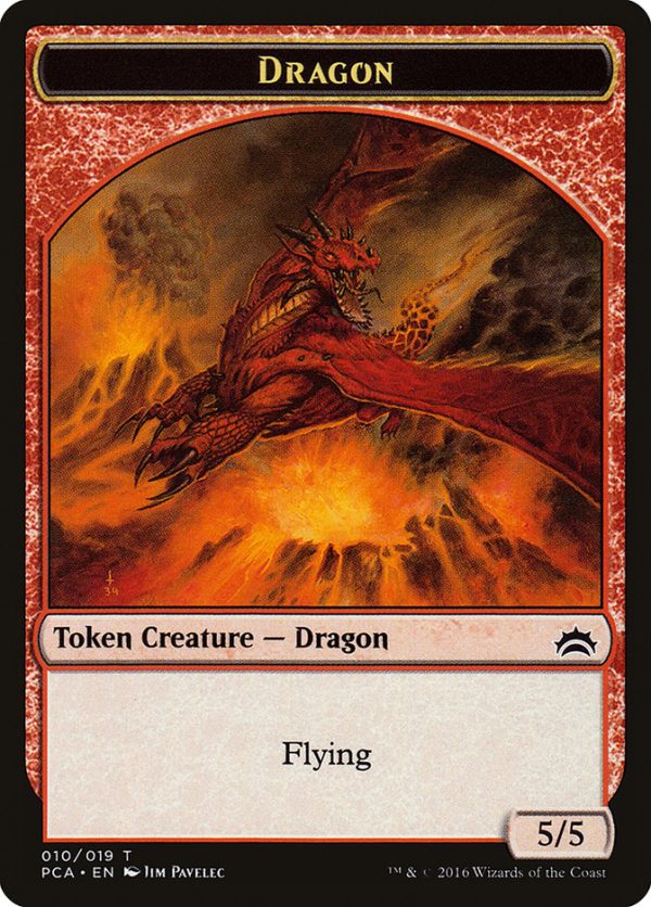 Dragon    Saproling Double-Sided Token [Planechase Anthology Tokens] Discount