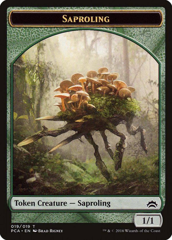Dragon    Saproling Double-Sided Token [Planechase Anthology Tokens] Discount - Image 2
