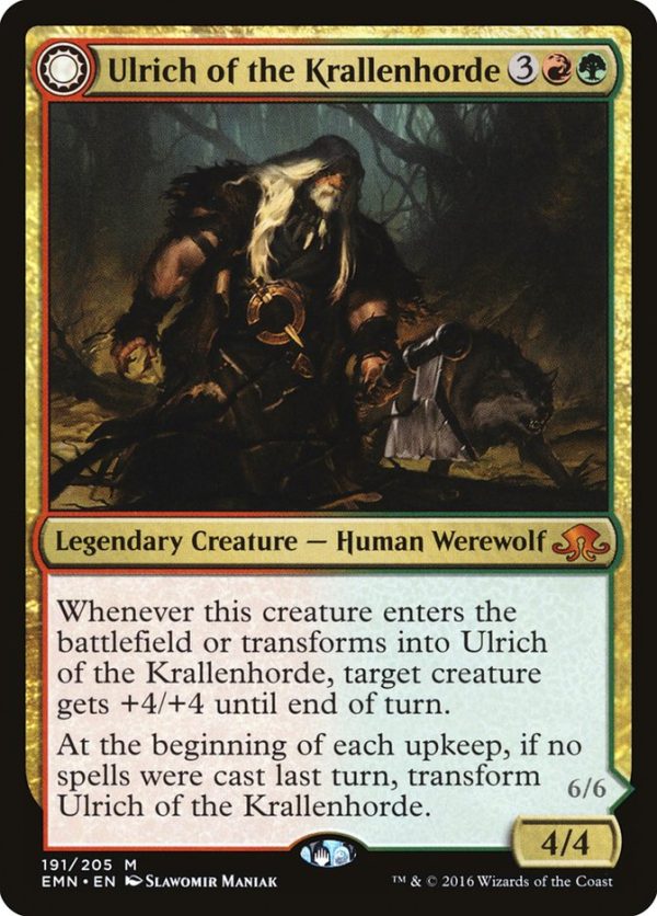 Ulrich of the Krallenhorde    Ulrich, Uncontested Alpha [Eldritch Moon] on Sale