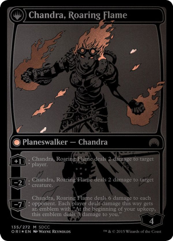 Chandra, Fire of Kaladesh    Chandra, Roaring Flame [San Diego Comic-Con 2015] Cheap - Image 2