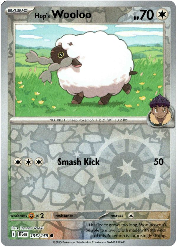 Hop s Wooloo - 135 159 - Journey Together - Reverse Holo For Sale