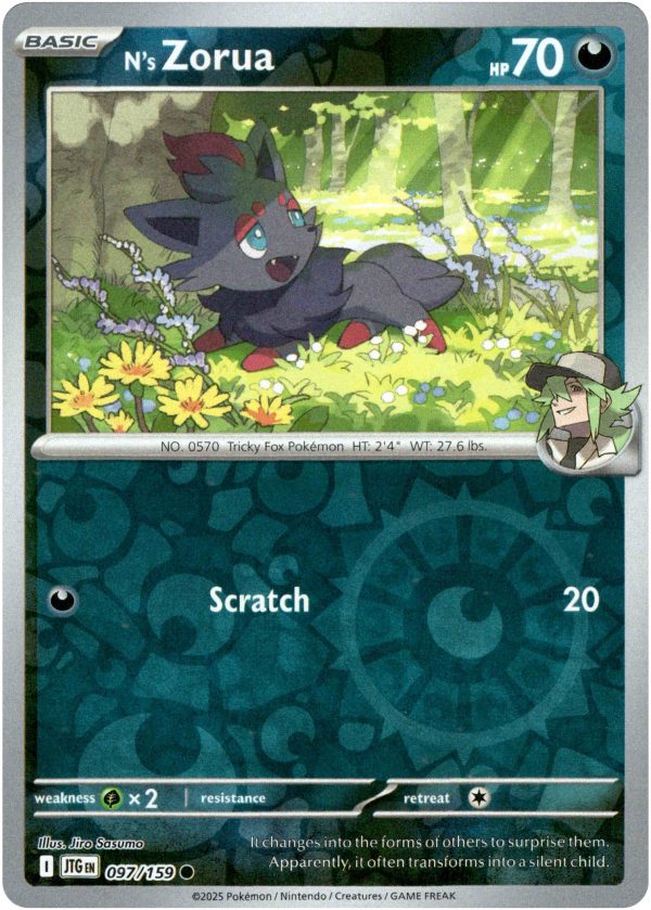 N s Zorua - 097 159 - Journey Together - Reverse Holo Online