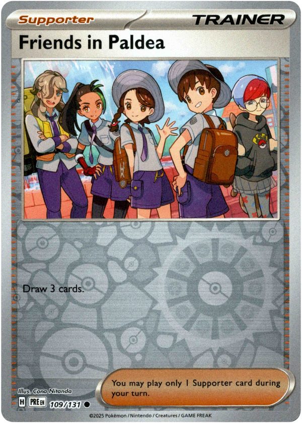 Friends in Paldea - 109 131 - Prismatic Evolutions - Reverse Holo Online Hot Sale