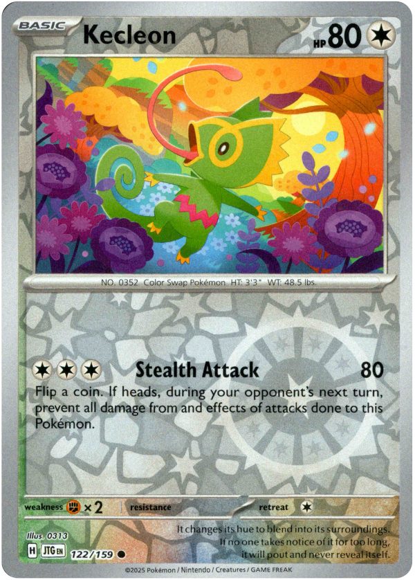 Kecleon - 122 159 - Journey Together - Reverse Holo Hot on Sale