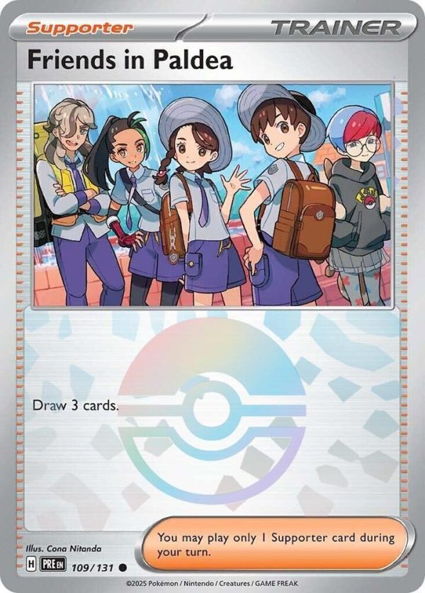 Friends in Paldea (Poke Ball Pattern) - 109 131 - Prismatic Evolutions - Holo Fashion