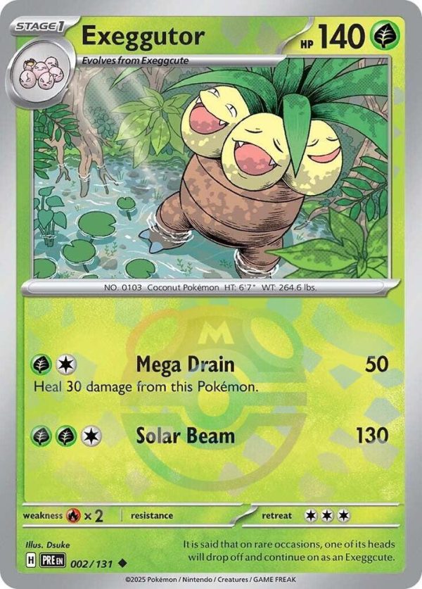 Exeggutor (Master Ball Pattern) - 002 133 - Prismatic Evolutions - Holo Online Hot Sale