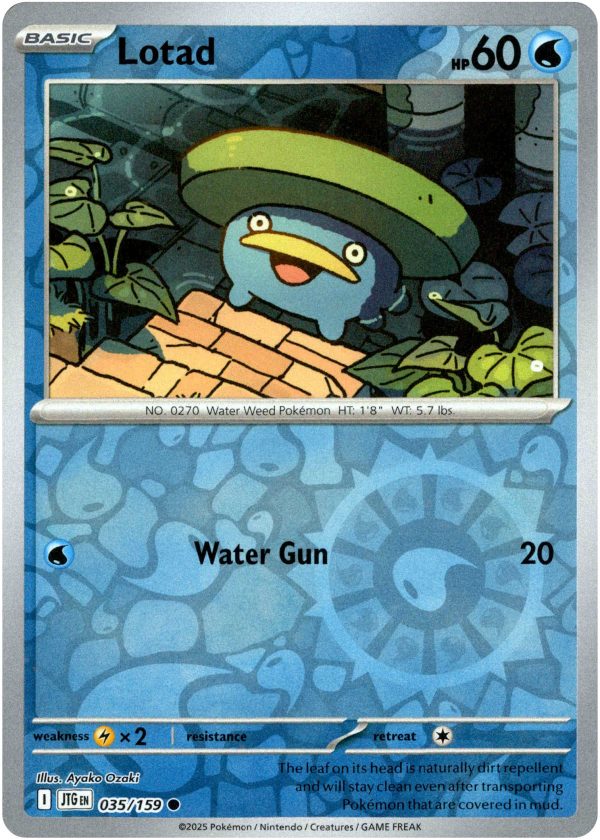 Lotad - 035 159 - Journey Together - Reverse Holo For Discount
