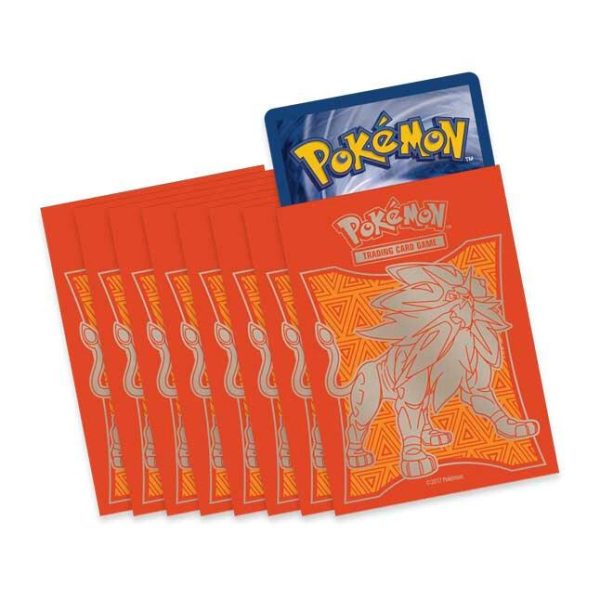 Sun & Moon Elite Trainer Box Card Sleeves - Solgaleo 65 ct. - Pokemon For Discount
