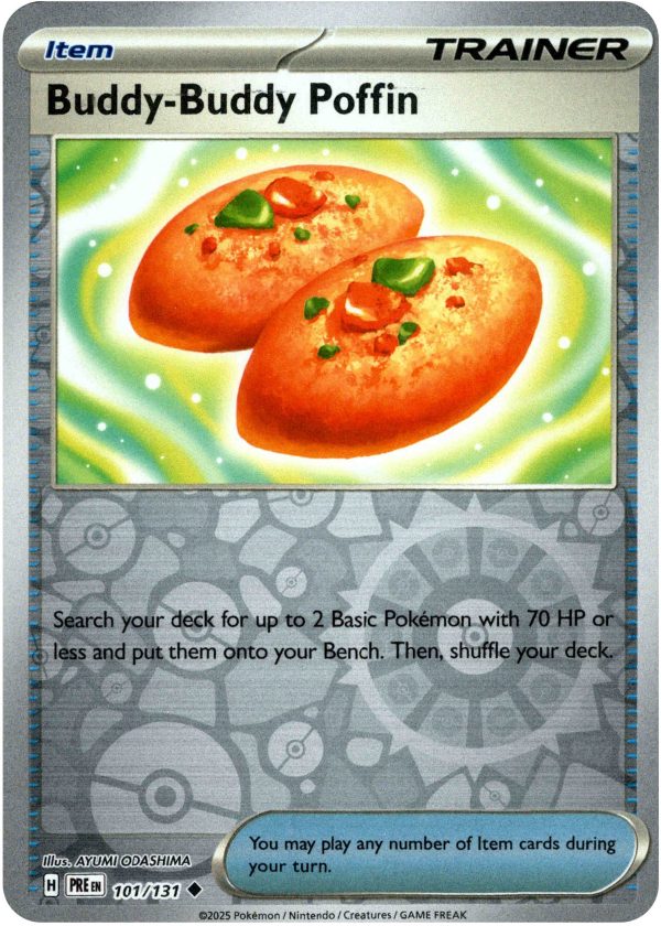 Buddy-Buddy Poffin - 101 131 - Prismatic Evolutions - Reverse Holo Online now