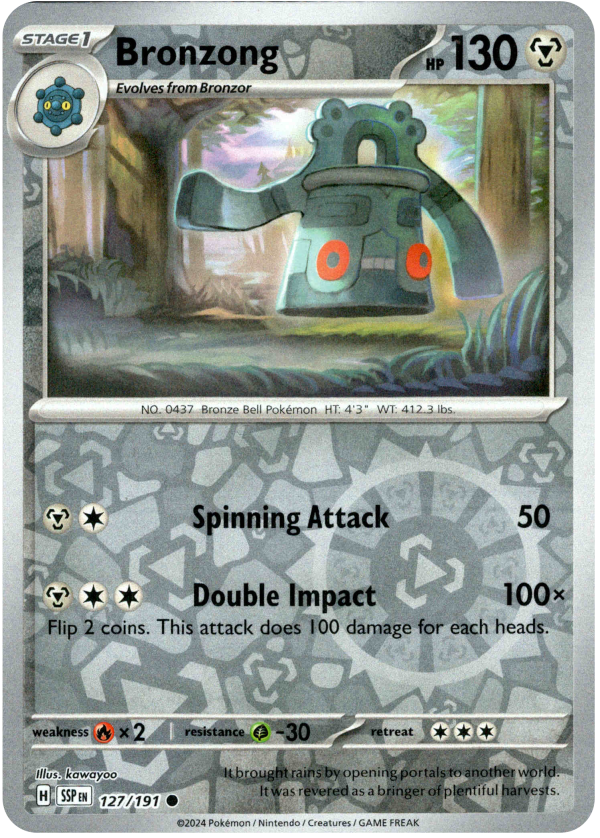Bronzong - 127 191 - Surging Sparks - Reverse Holo Hot on Sale