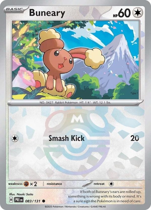 Buneary (Master Ball Pattern) - 083 131 - Prismatic Evolutions - Holo Hot on Sale